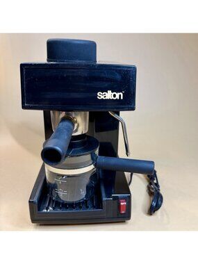 VTG 1990 Salton EX-17 Cappuccino Express Espresso Maker 4 Cup/Saucer